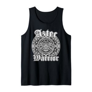 Aztec Calendar Warrior Mexican Chicano Tank Top